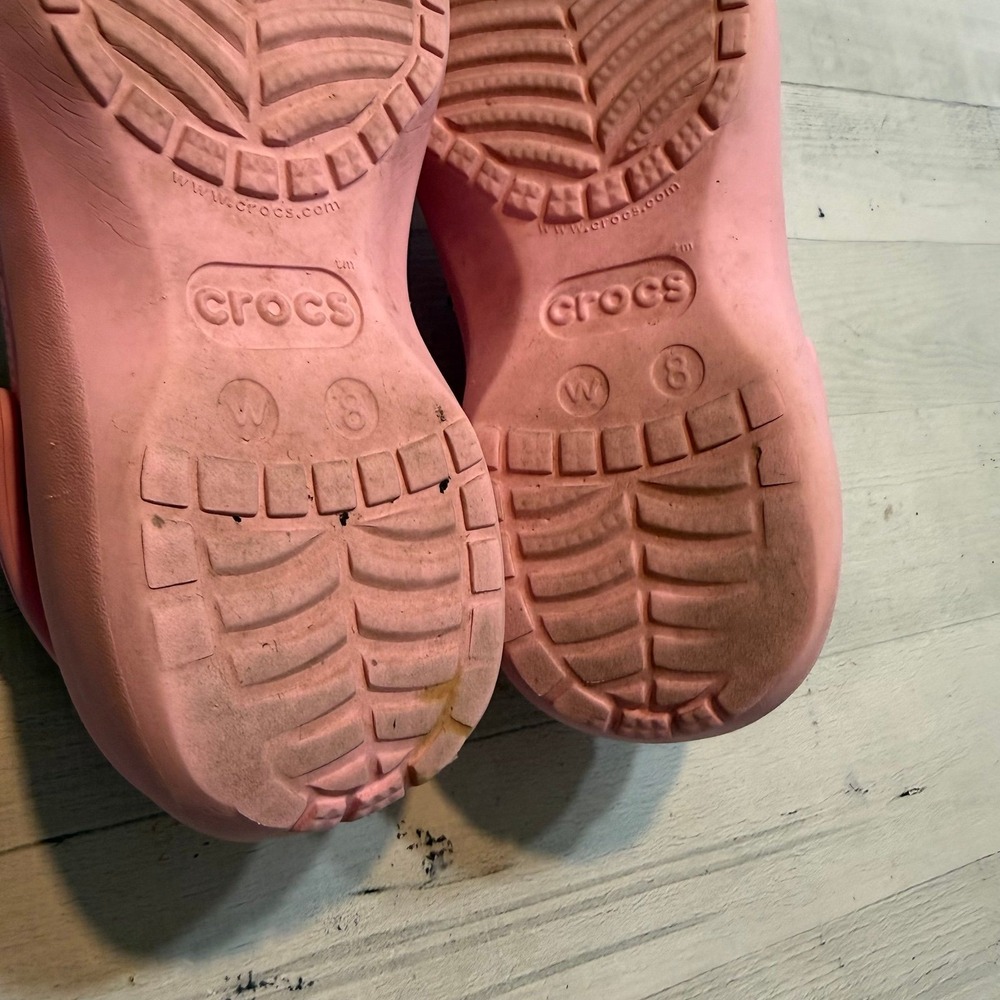 Crocs Classic Platform clog pink women's size 8 - Picture 9 of 12